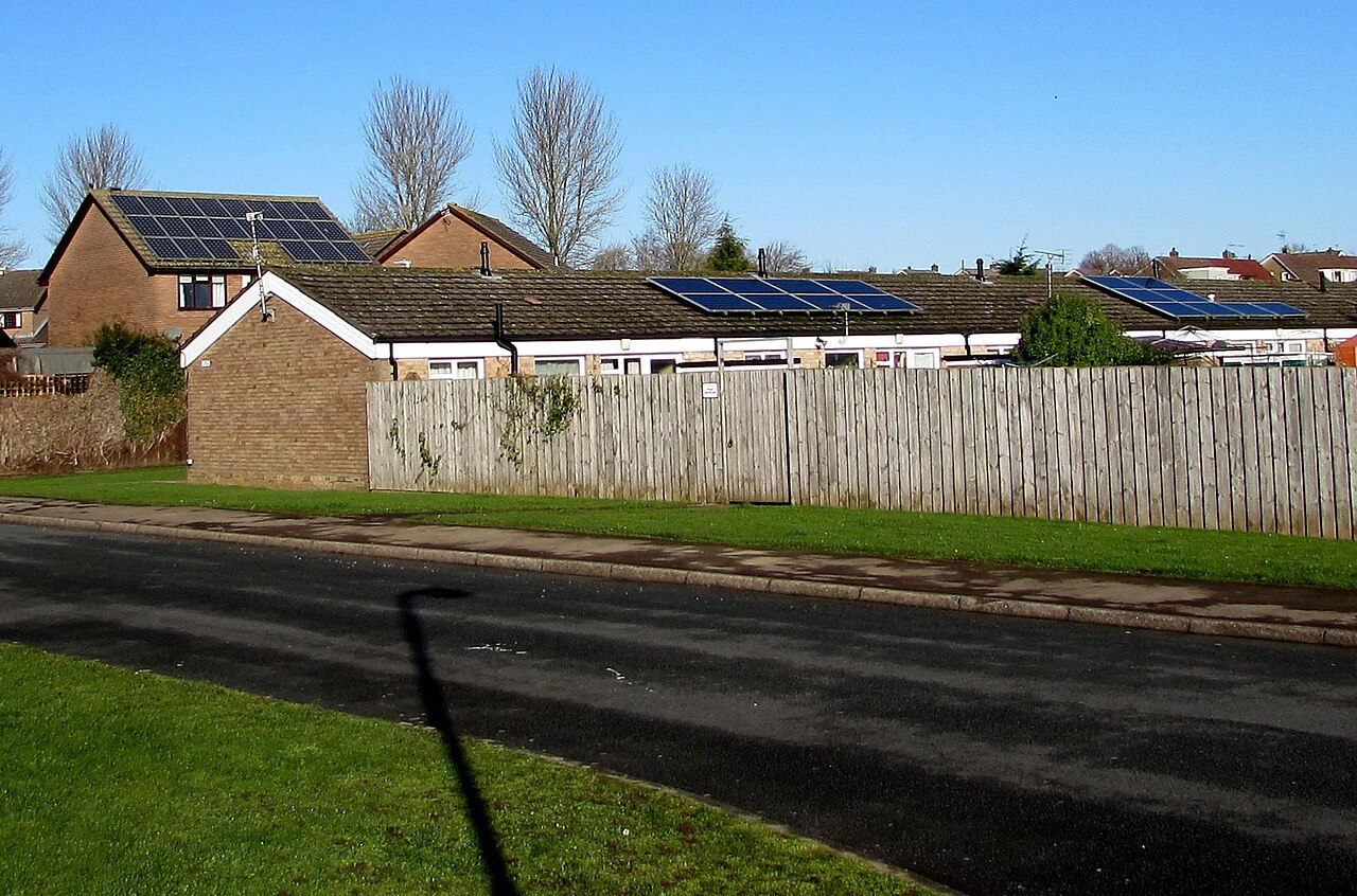 Rooftop solar panels in Caldicot - geograph.org.uk - 6388281